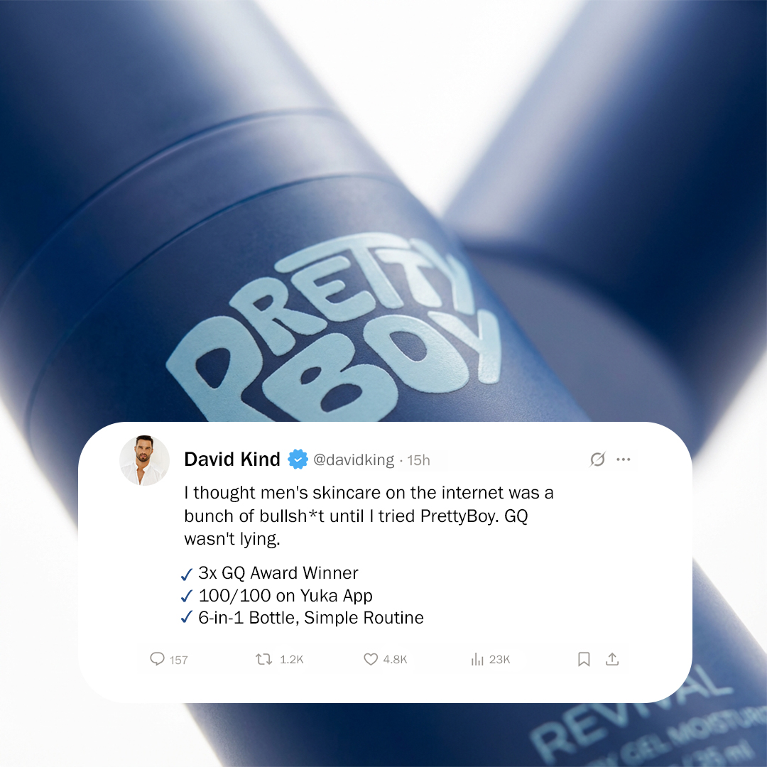 PrettyBoy Facebook ad