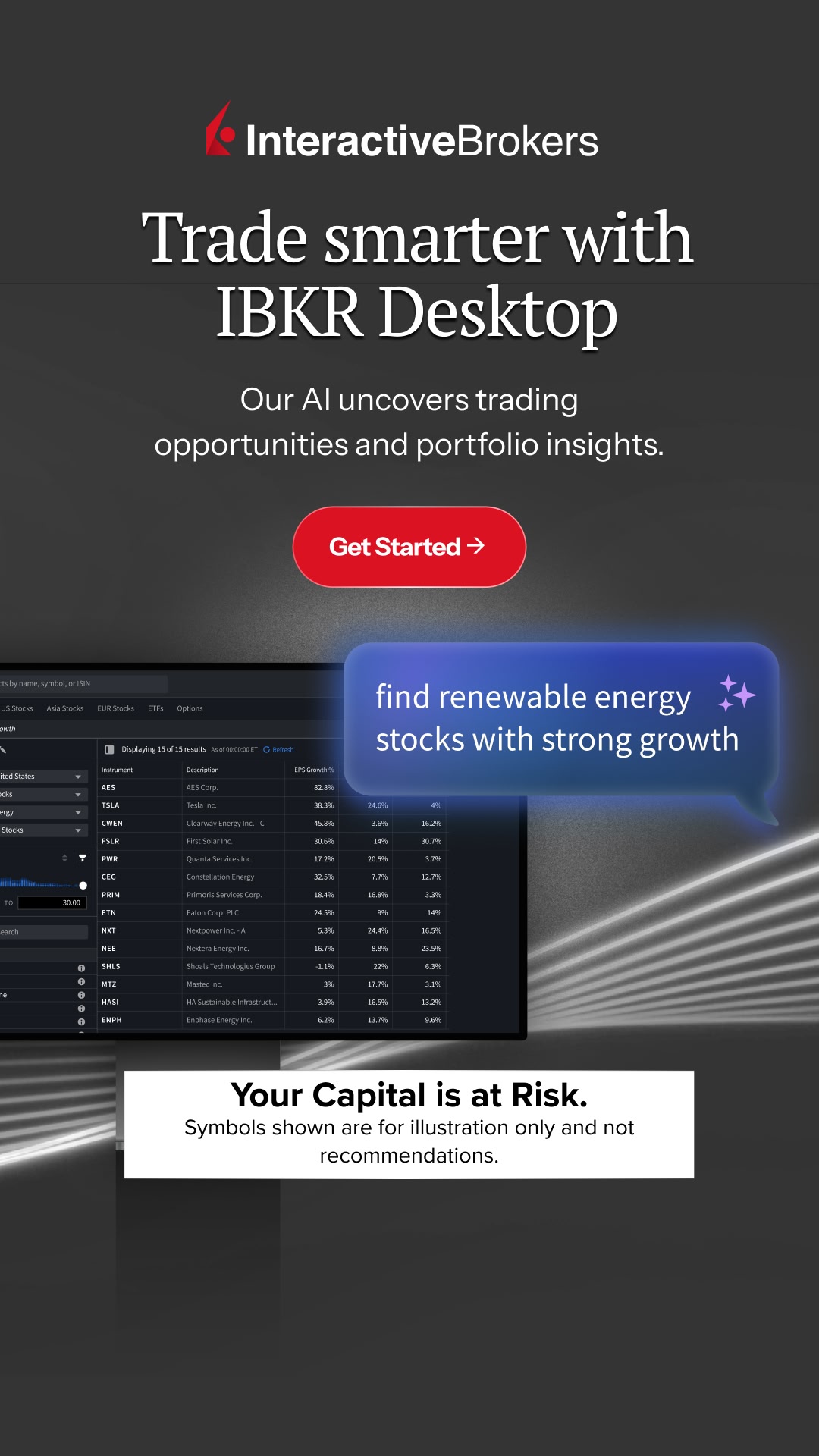 Interactive Brokers Facebook ad