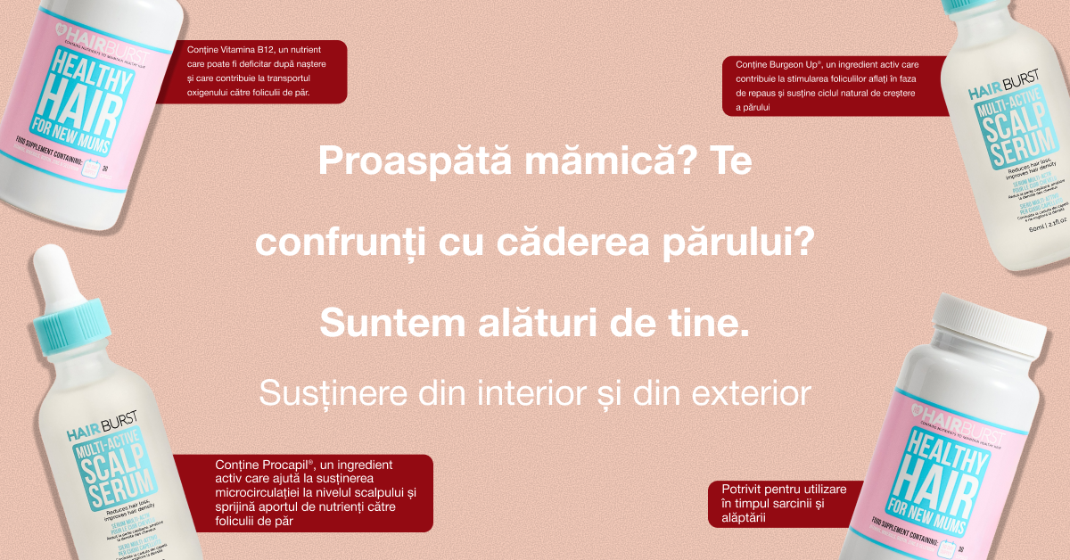 Hairburst Romania Facebook ad