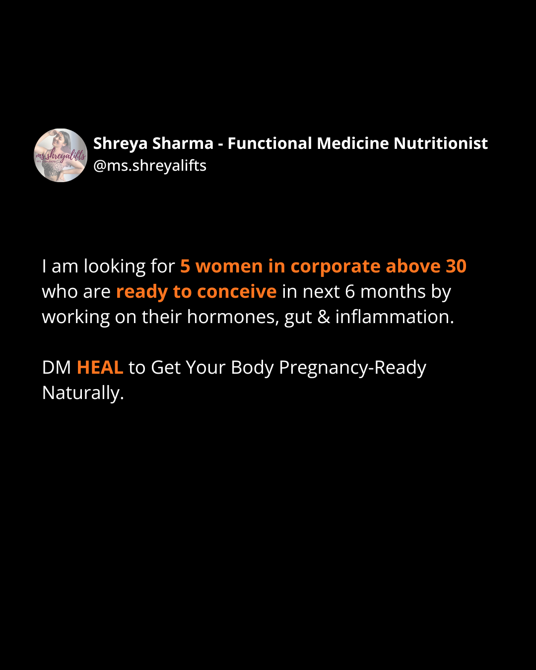 Ms.shreyalifts Facebook ad from May 6, 2026