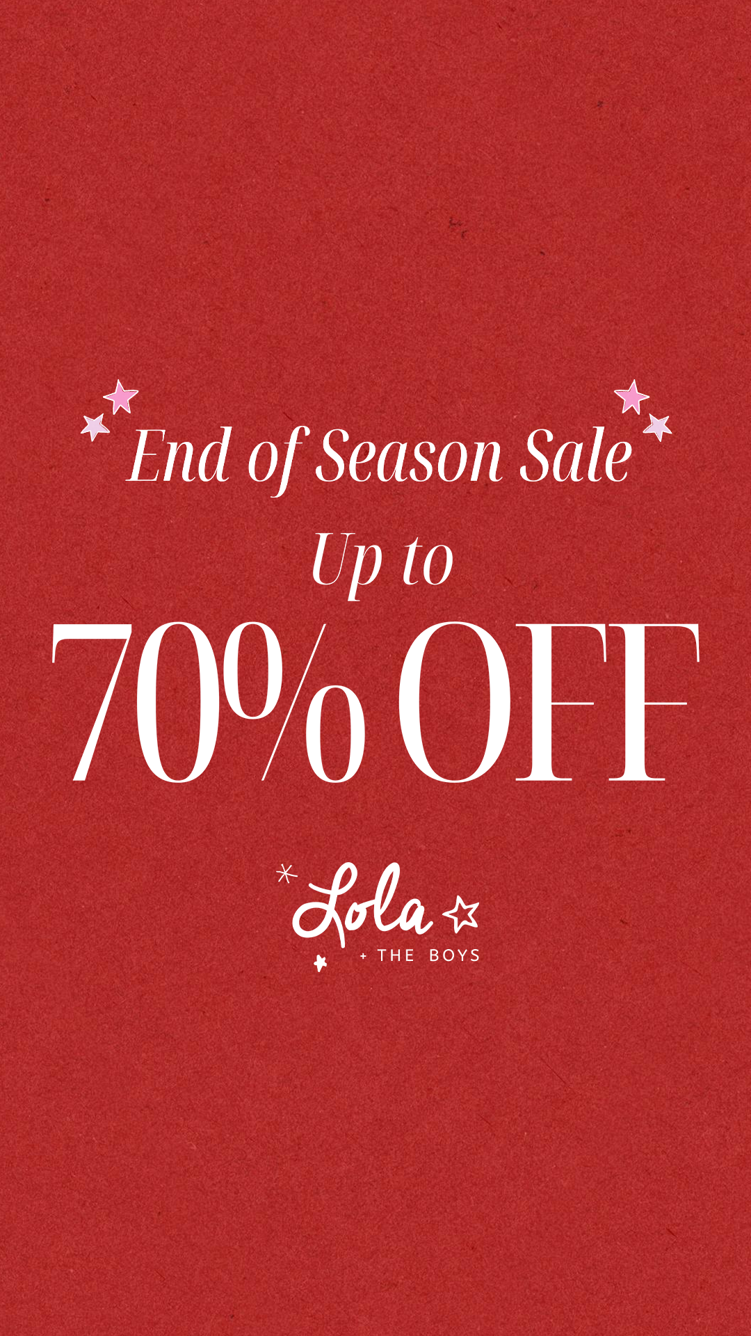 Lola + The Boys Facebook ad