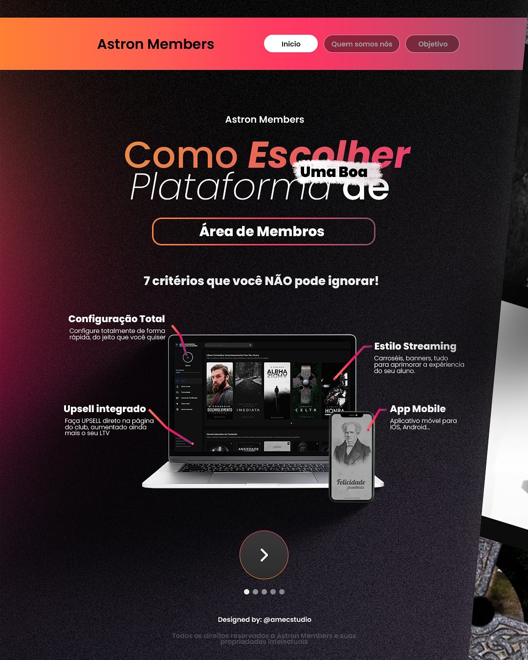 Astron Members 3 Facebook ad: Nem toda plataforma de membros vai atender bem…