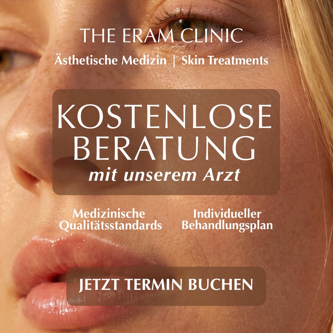The Eram Clinic Facebook ad: Expertise: Beratung direkt durch den Facharzt.