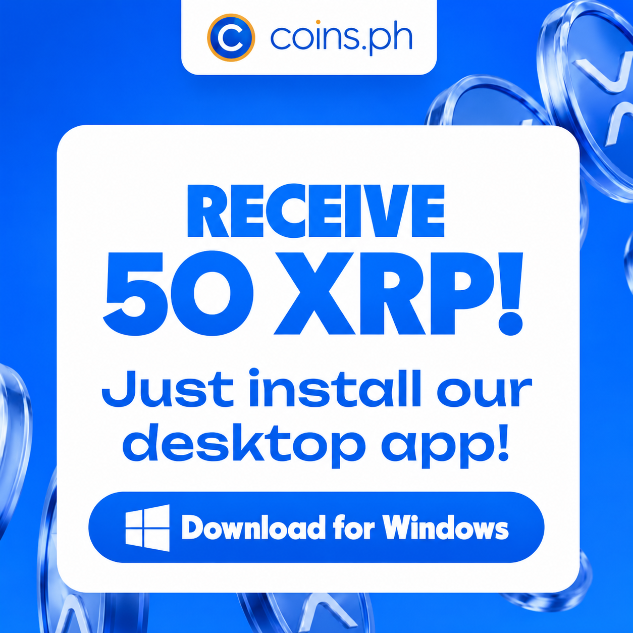Vertex Bulletin Facebook ad: Download And Claim Your 50 XRP Bonus
