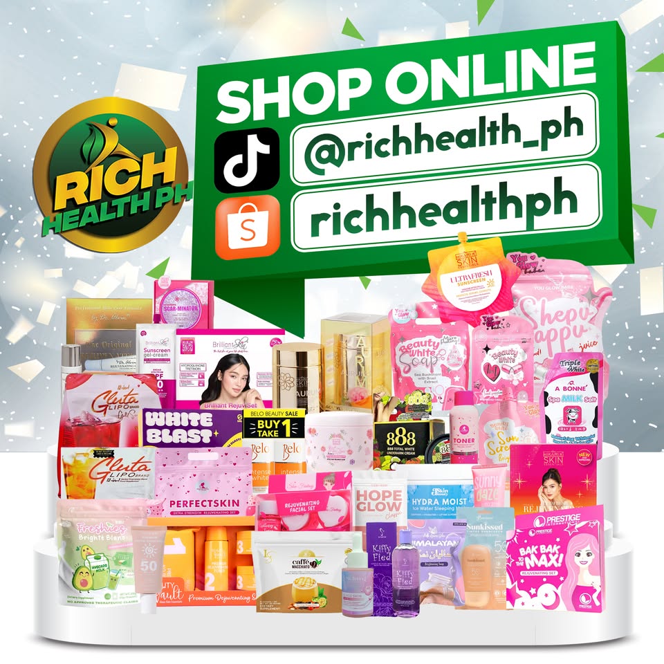 RichHealth PH Facebook ad: Ready to level up your glow?
