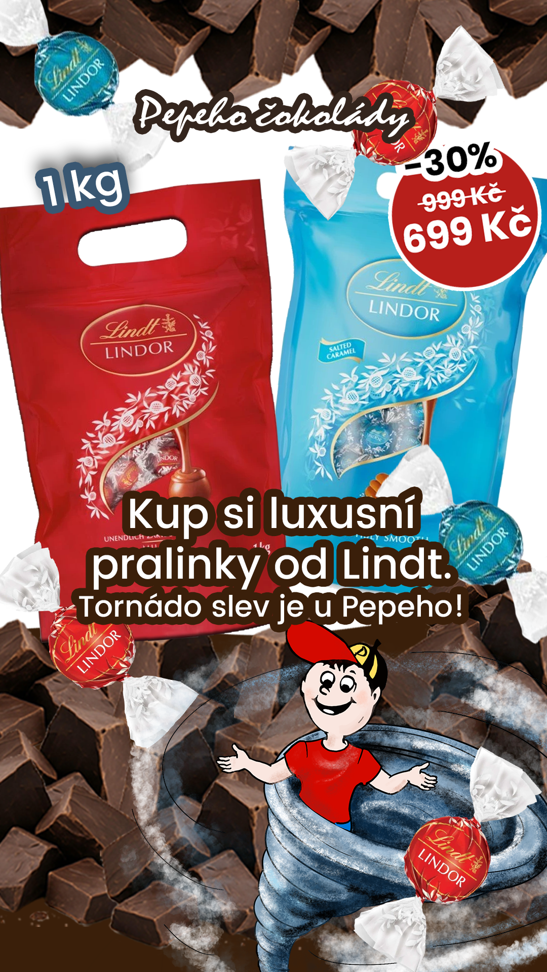 Pepeho čokolády Facebook ad from Mar 11, 2026