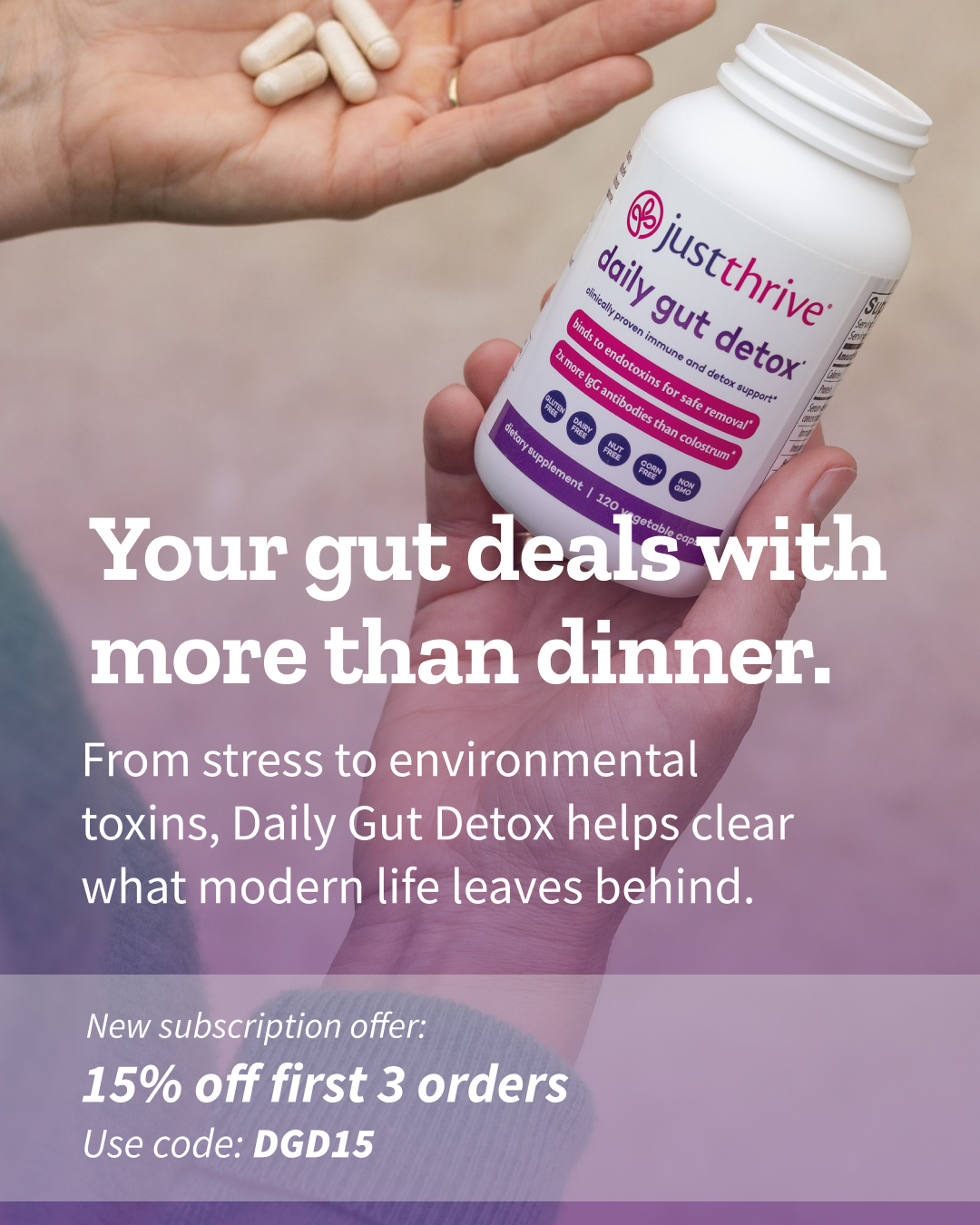 Just Thrive Facebook ad