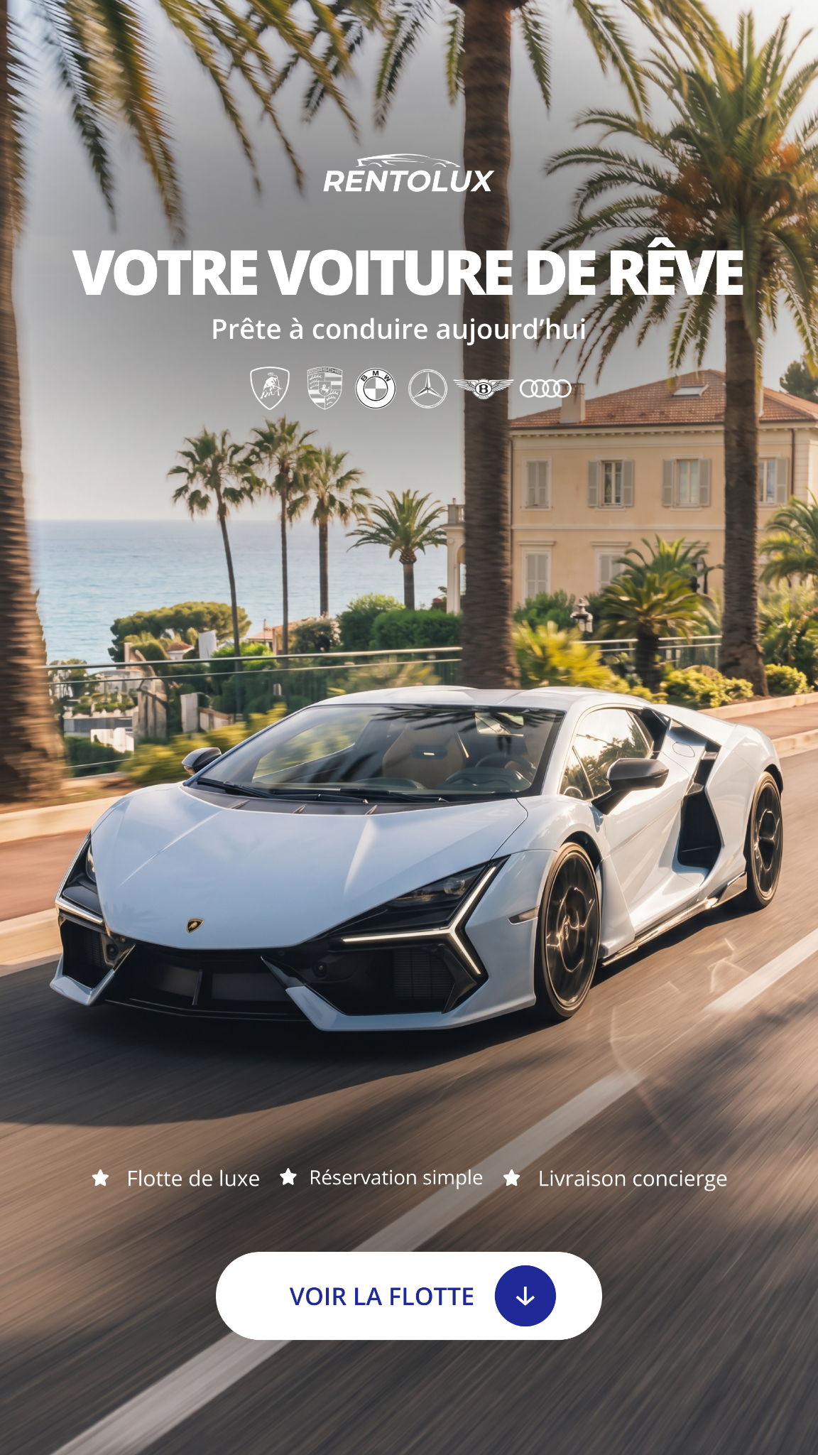 Rentolux - Luxury Car Rental in Europe Facebook ad from Jul 13, 2026