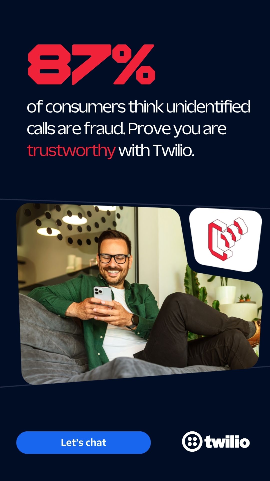 Twilio Facebook ad