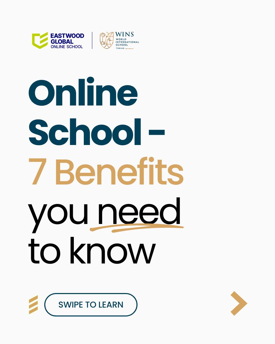 World International School - Torino Facebook ad: Education is evolving, and so is the way…