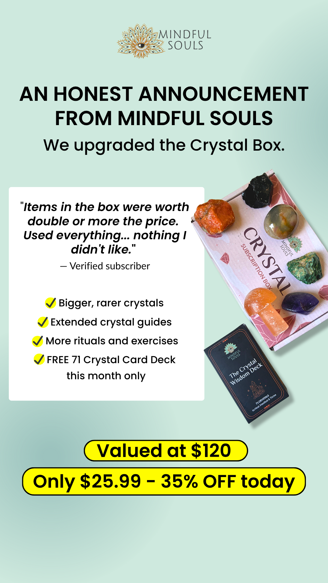 Crystal Healing Stones Facebook ad