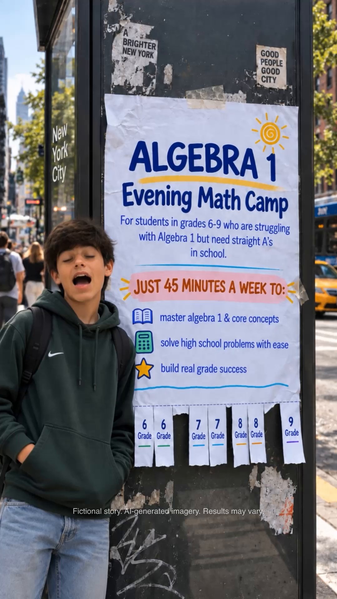 Online Math & Reading for K-12 Facebook ad: Online math program with a real teacher