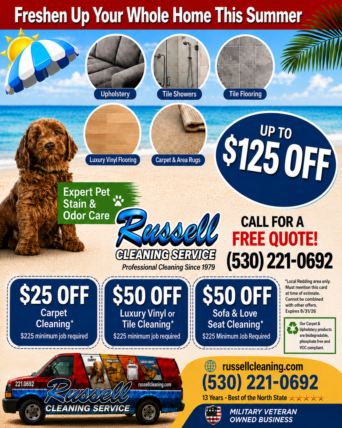Russell Cleaning Service Facebook ad
