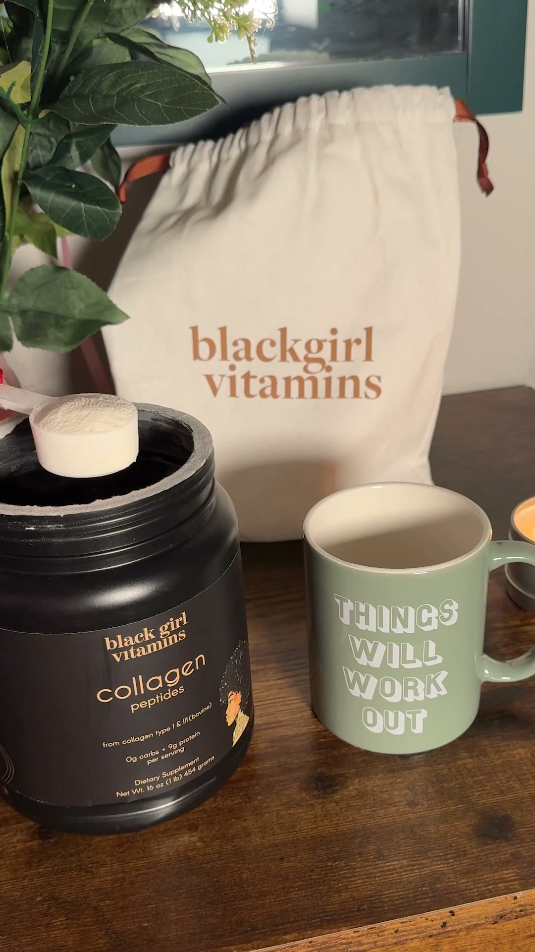 Black Girl Vitamins Facebook ad: Shop BGV Collagen Powder