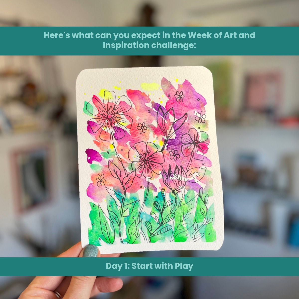 Makings and Musings Facebook ad: Ready to kickstart your art journey?
