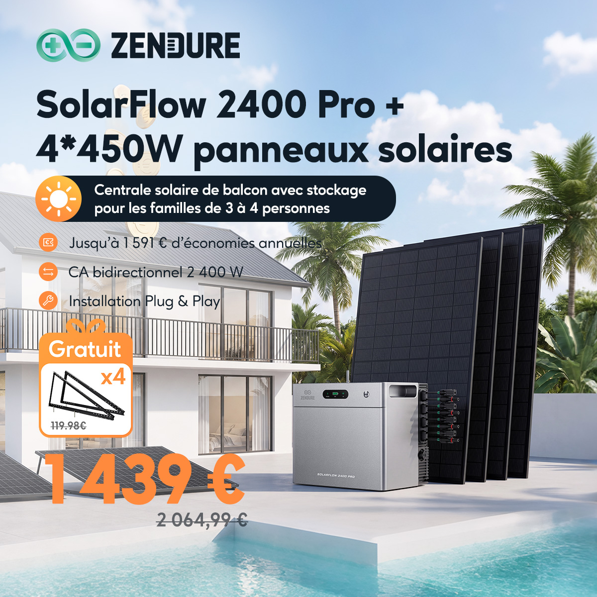 Zendure France Facebook ad