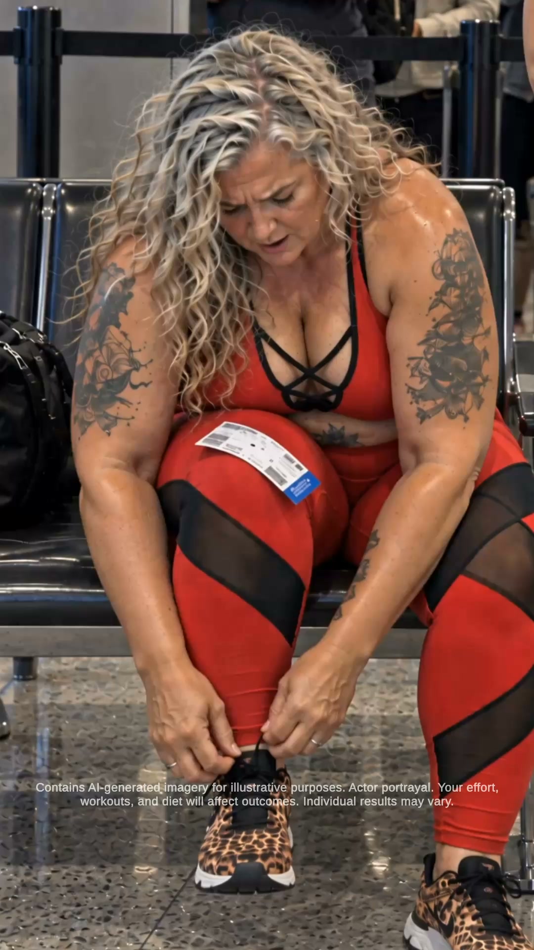 Emma Taylor Facebook ad: Get VISIBLE body transformation in 28 DAYS with Chair Yoga!