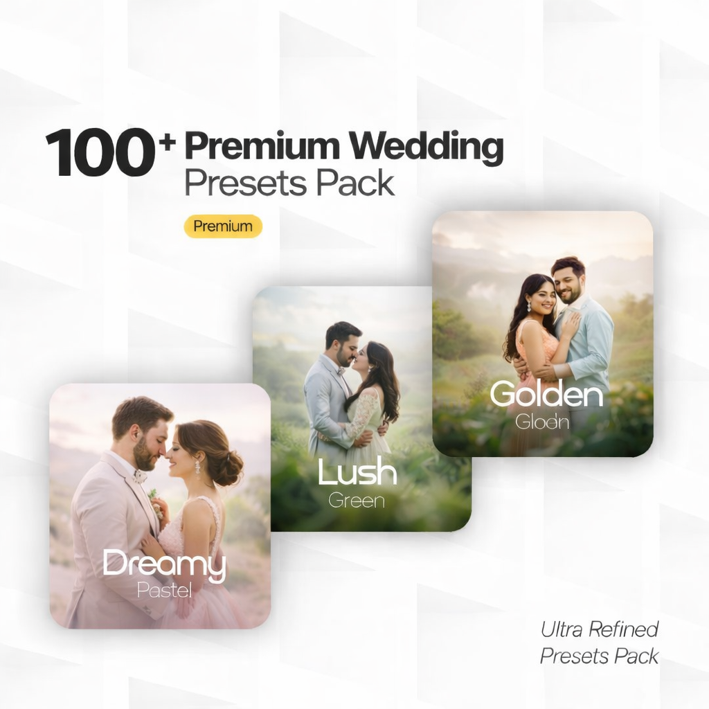 PSD Stack Presets & Luts Facebook ad: 100+ Premium Wedding & Pre-Wedding Presets, Now Only…