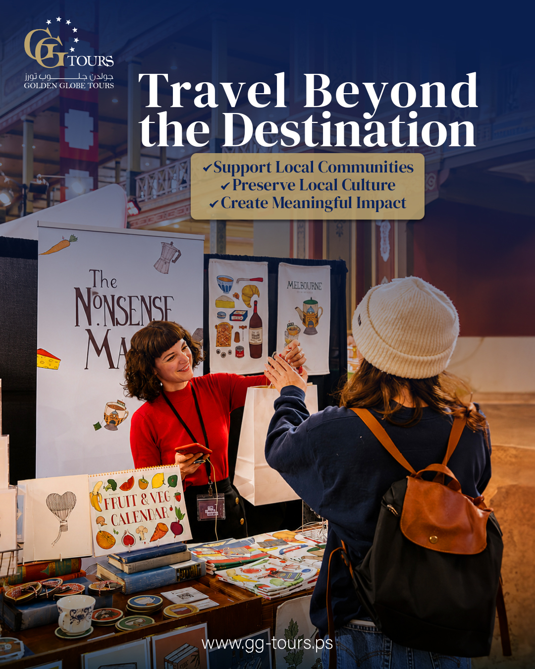 Golden Globe Tours - GG Tours Facebook ad: Travel is about more than the places we…
