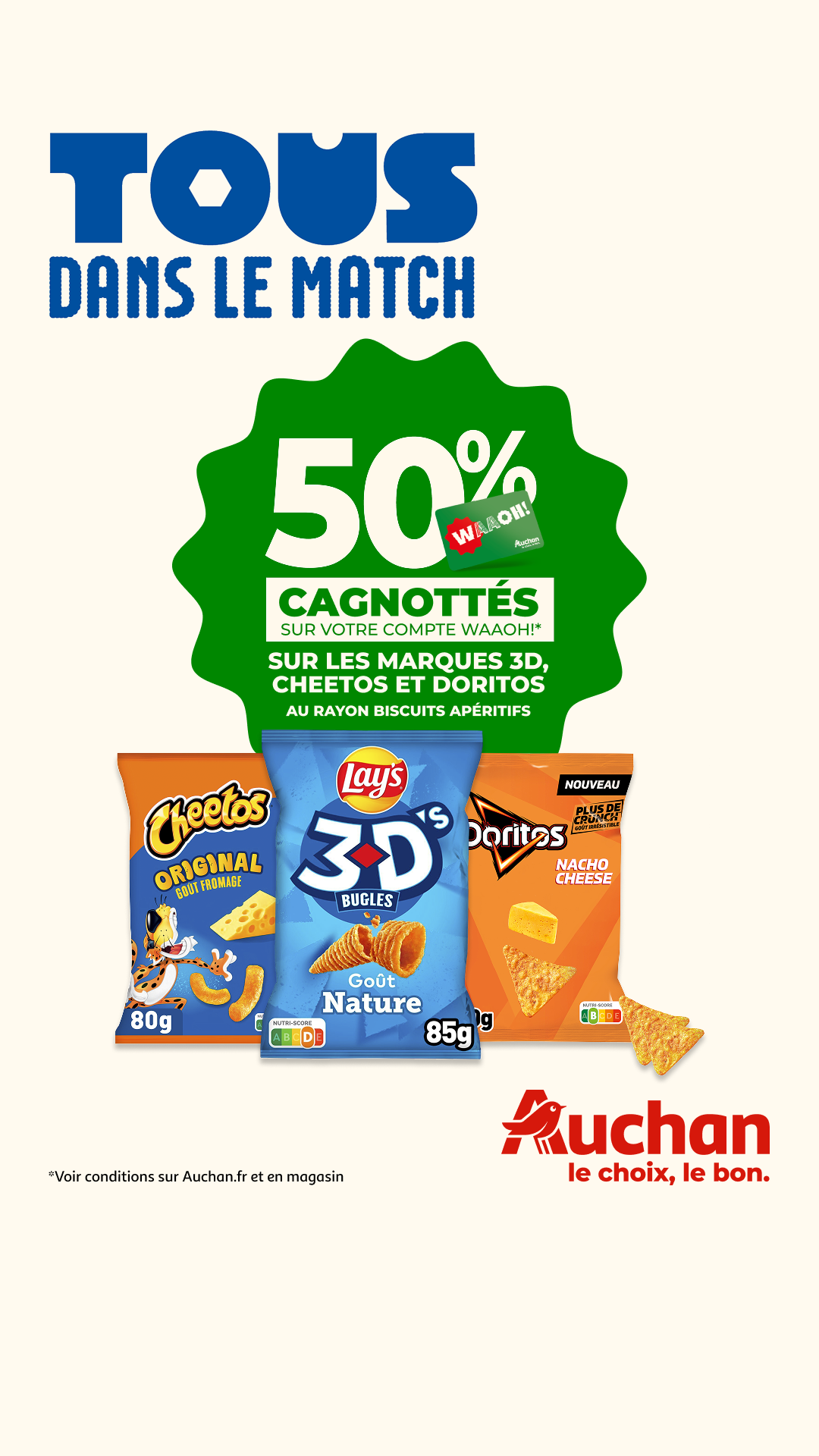 Auchan Facebook ad: Vos bons plans du moment.