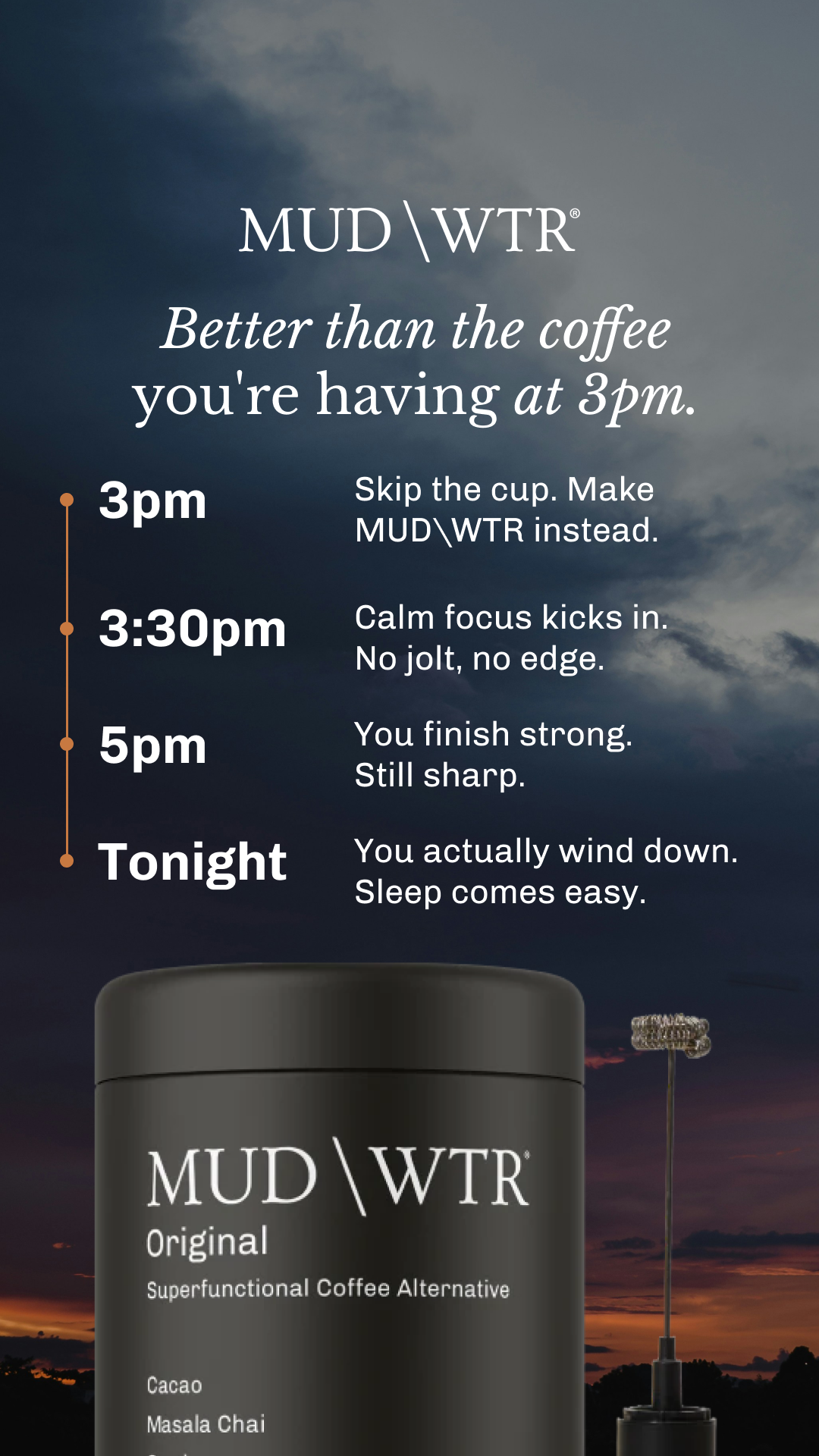MUD\WTR Facebook ad