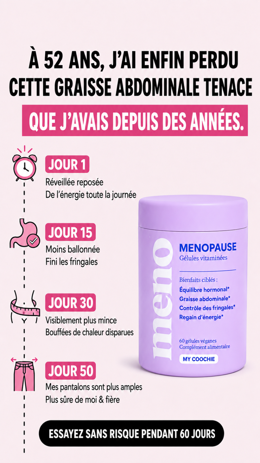 Menopause Weightloss Secrets Facebook ad