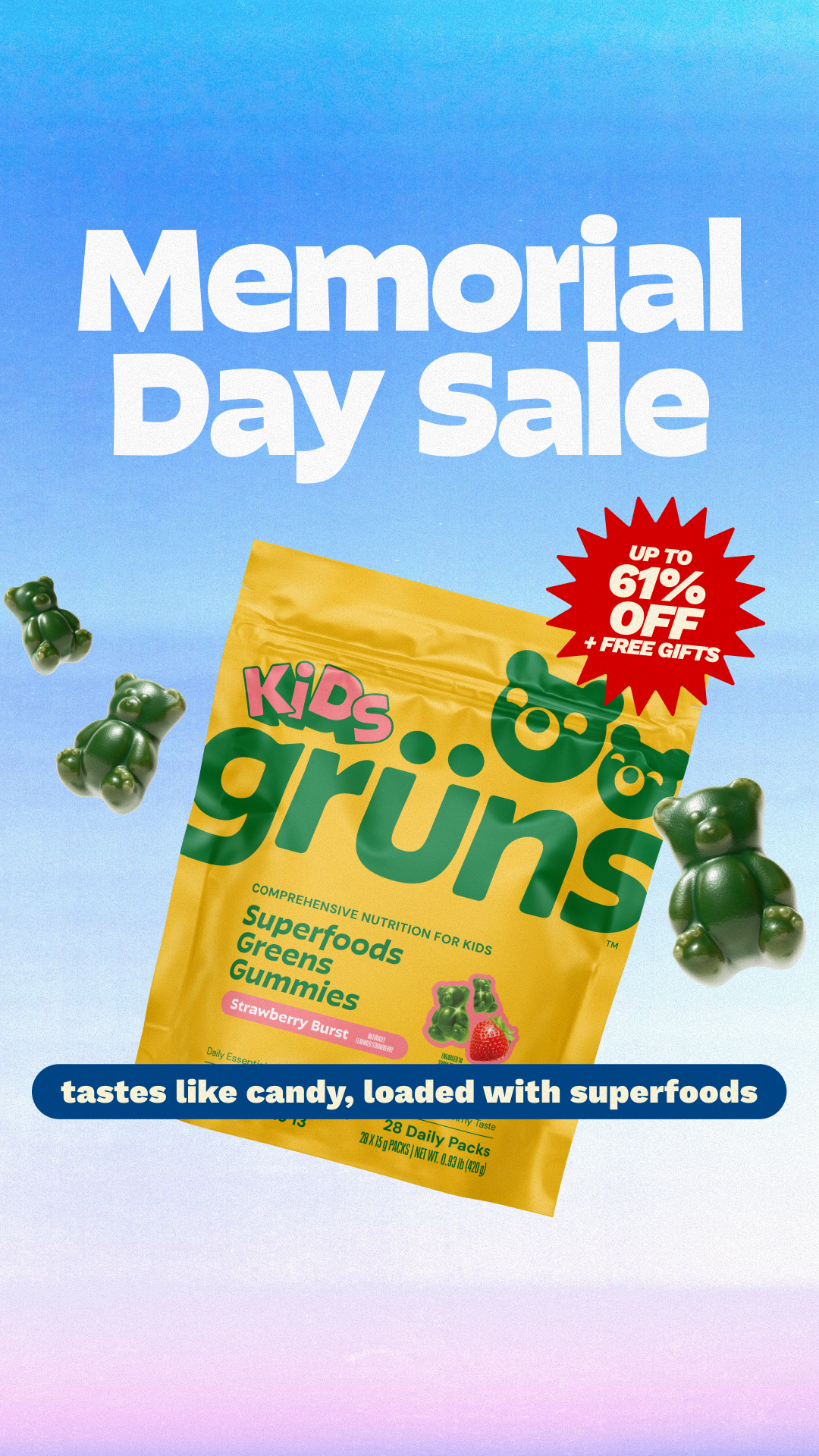 Grüns Kids Facebook ad