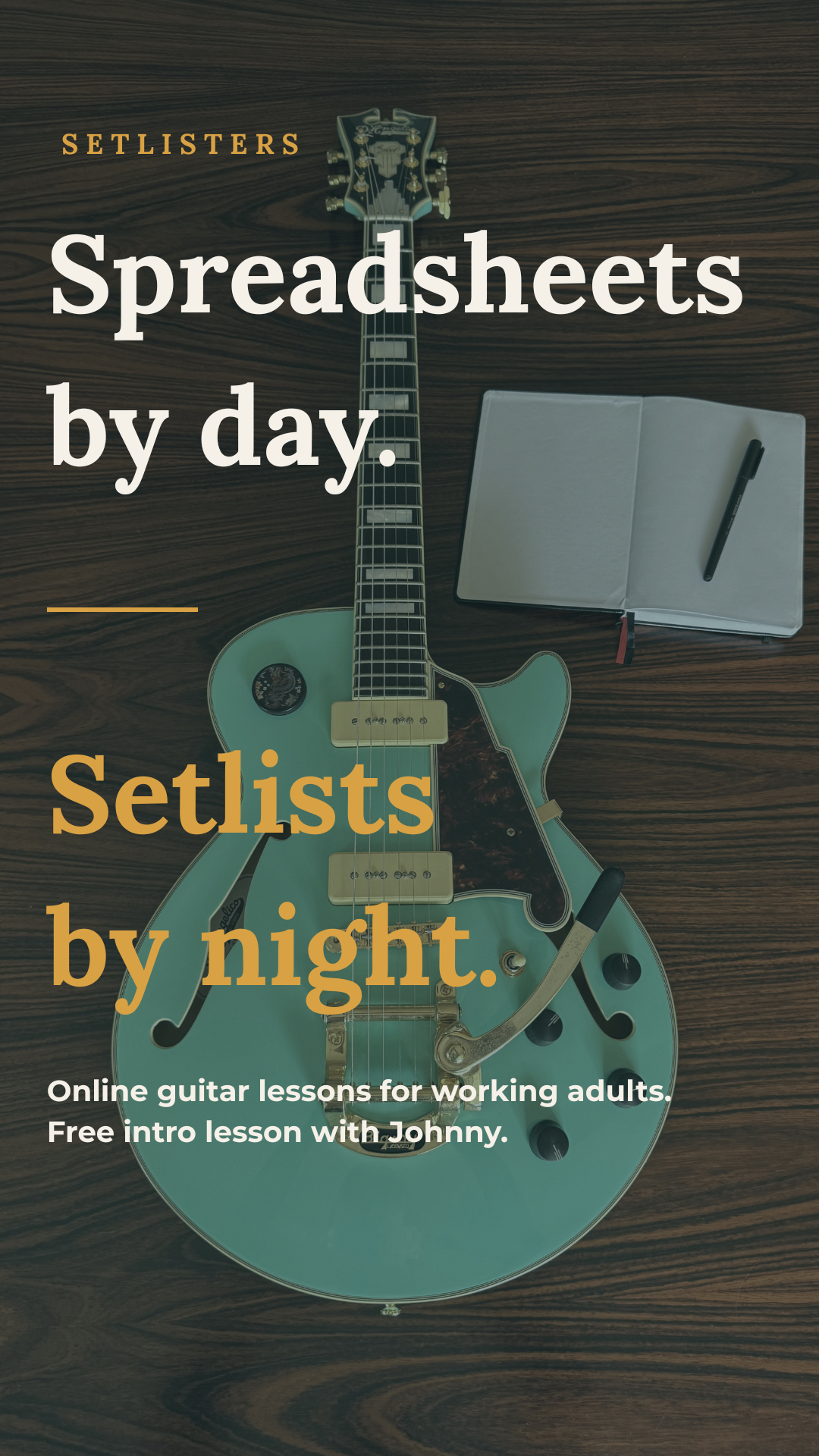 Johnny Wicker Music Facebook ad: Learn your first song in 30 days - build skills that last…
