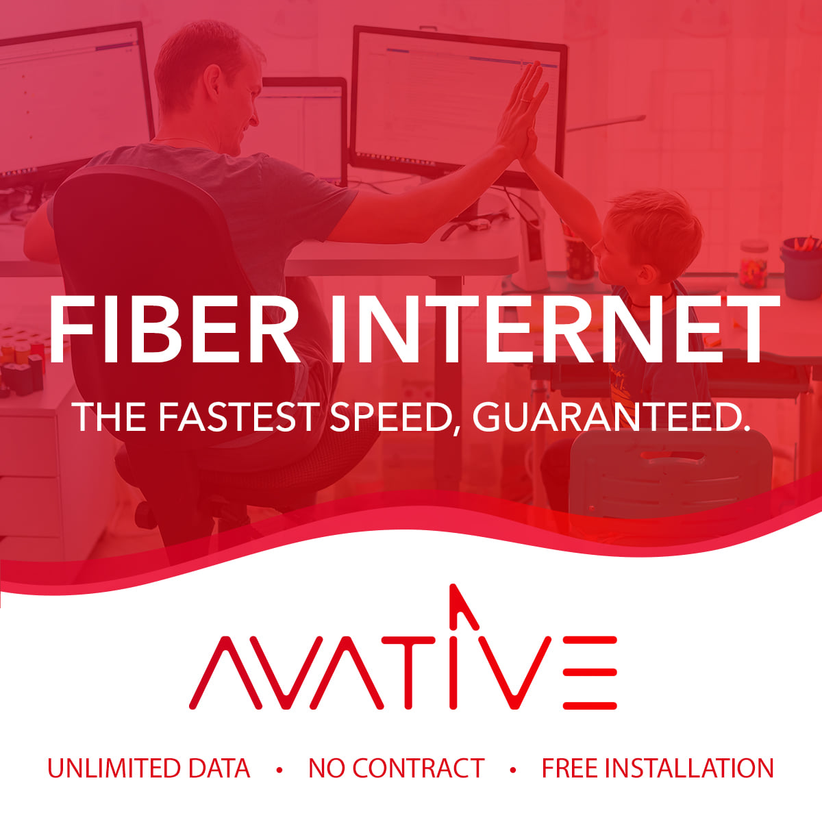 Avative Facebook ad: As a locally-owned internet provider, we're dedicated to…