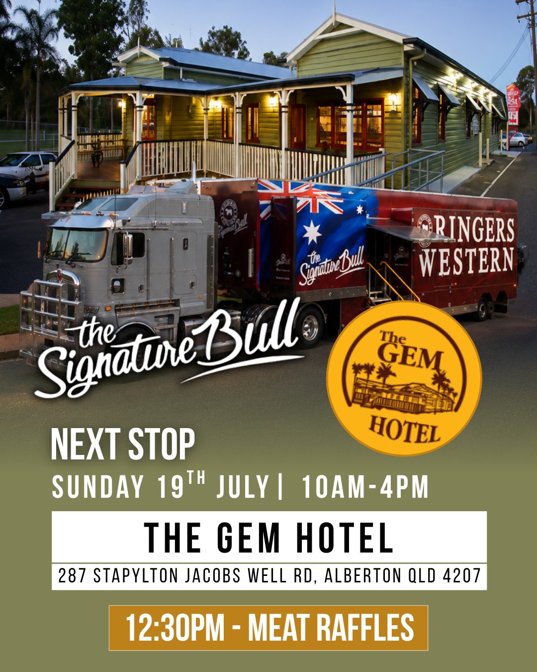 The Signature Bull Facebook ad: Be sure to catch the Signature Bull 01…