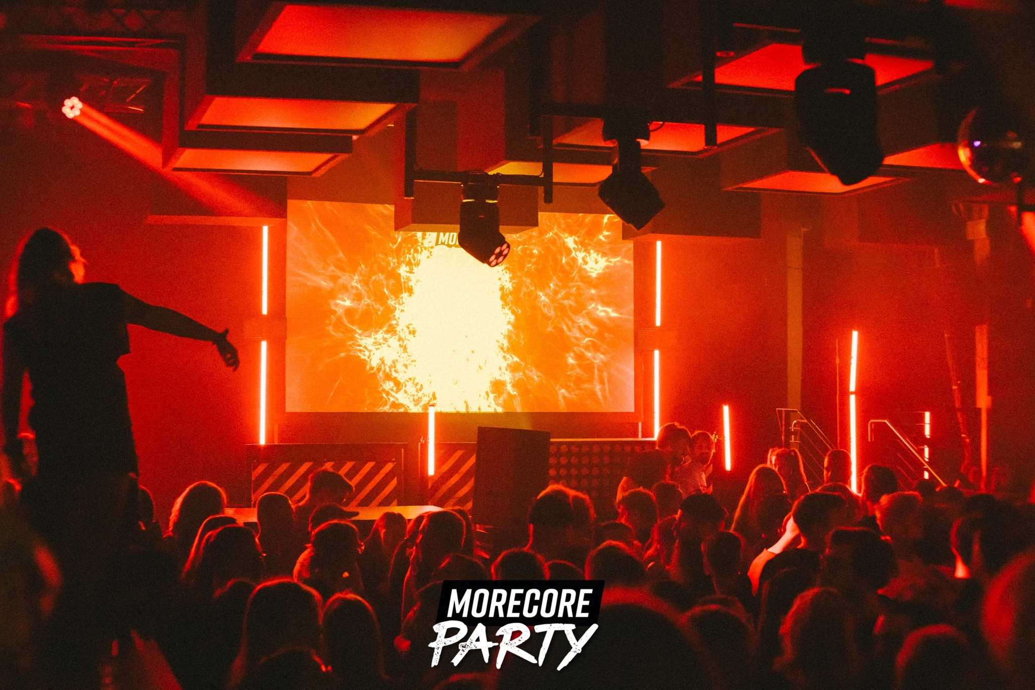 MoreCore.de Facebook ad: MoreCore Party Bielefeld - auf 3 Floors