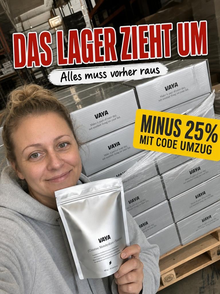 Sabine’s Healthy Living Facebook ad: Wir ziehen um, dein Gewinn dabei