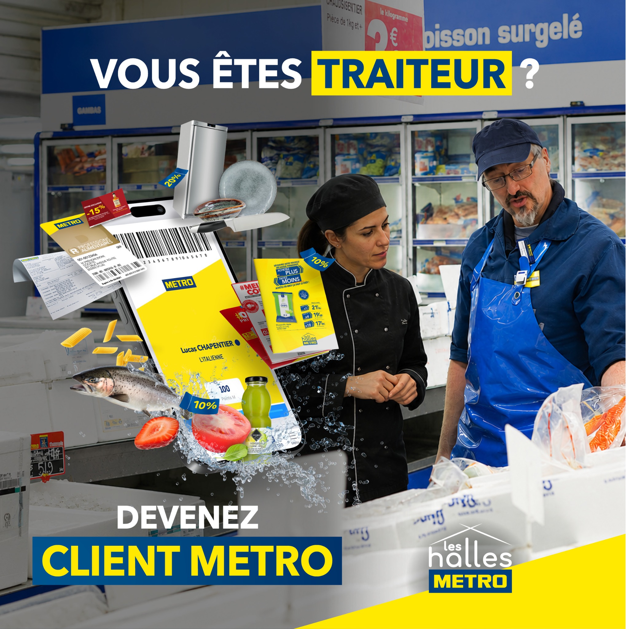 METRO France Facebook ad: Créez votre compte et accédez à une offre…
