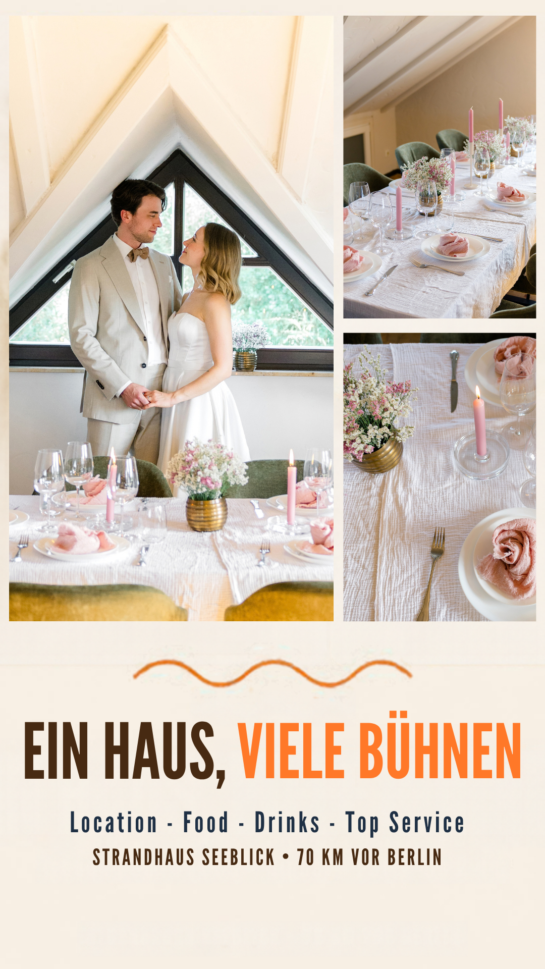 Strandhaus Seeblick Facebook ad: Traumhochzeit am See