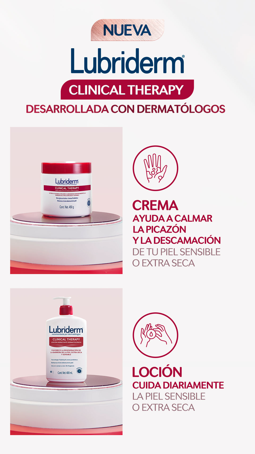 Lubriderm Colombia Facebook ad from May 12, 2026