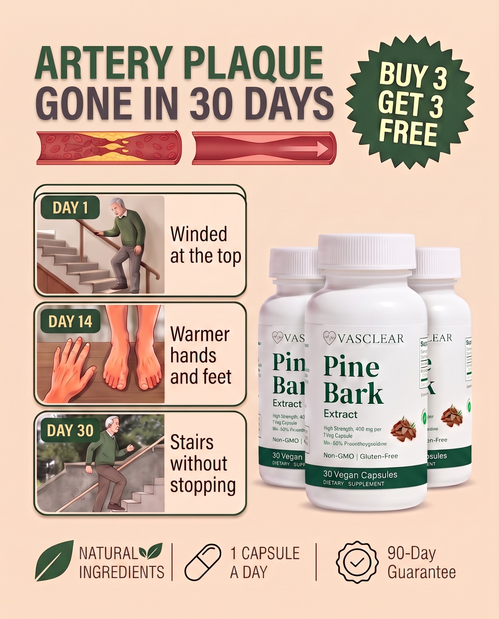 The Longevity Edit Facebook ad: Support Healthy Circulation Naturally
