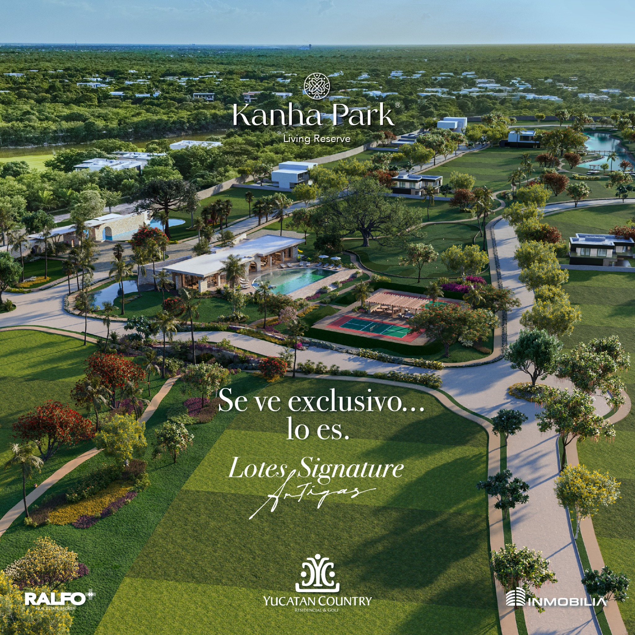 Yucatan Country Club Facebook ad: Lotes desde 450 a 1,223 m2