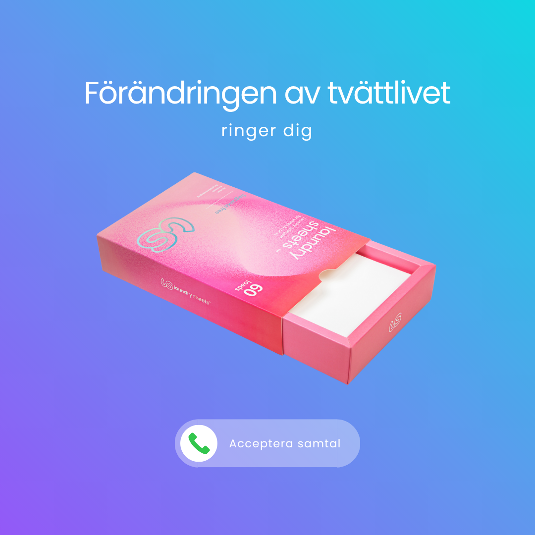 Laundry Sheets Facebook ad: 40% rabatt + gåva på köpet!