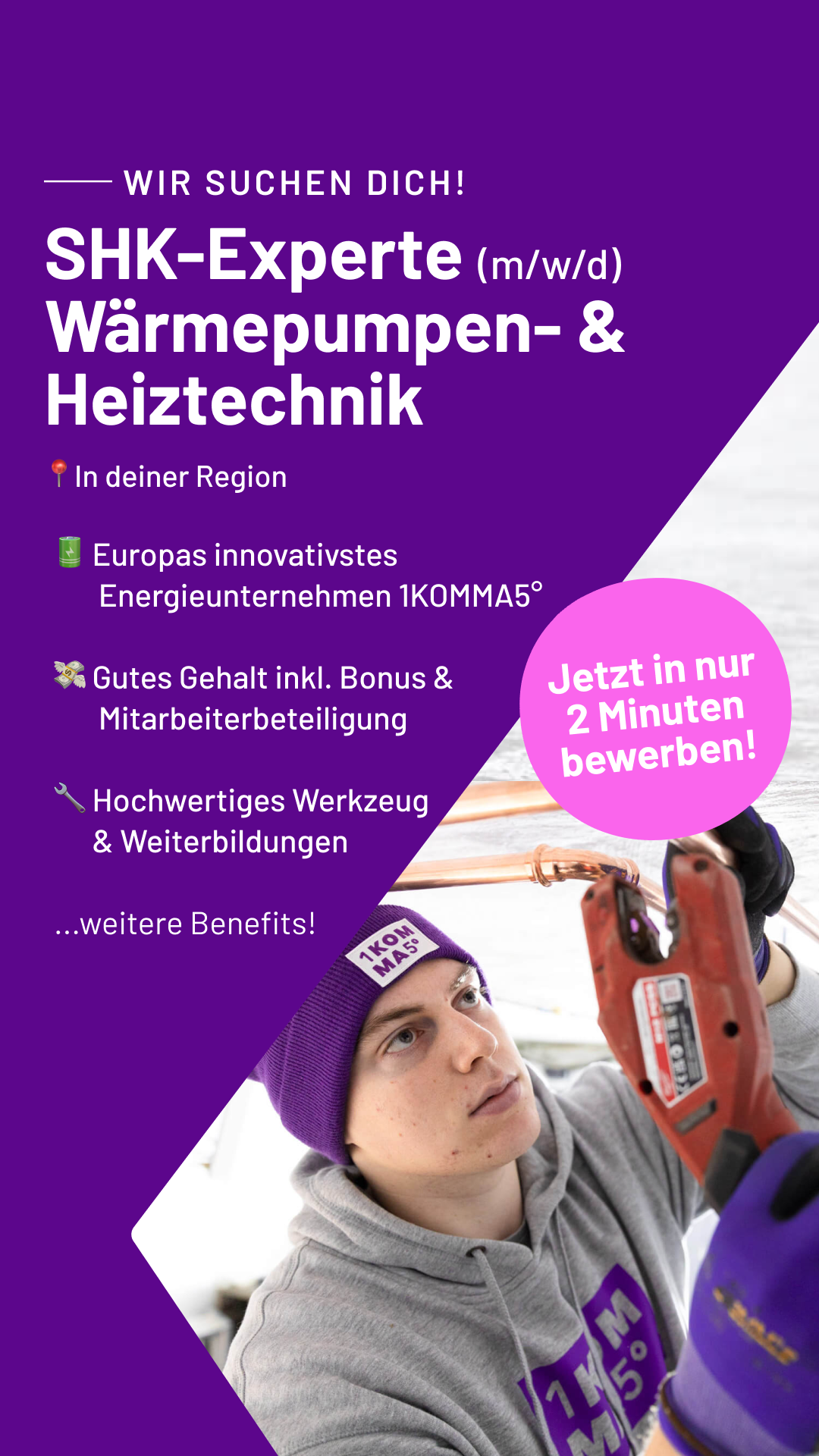 1KOMMA5GRAD Facebook ad