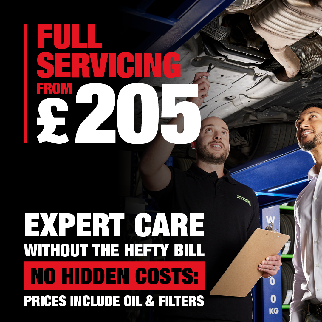 Formula One Autocentres Facebook ad: • Fast, reliable service • Keep your car in great…