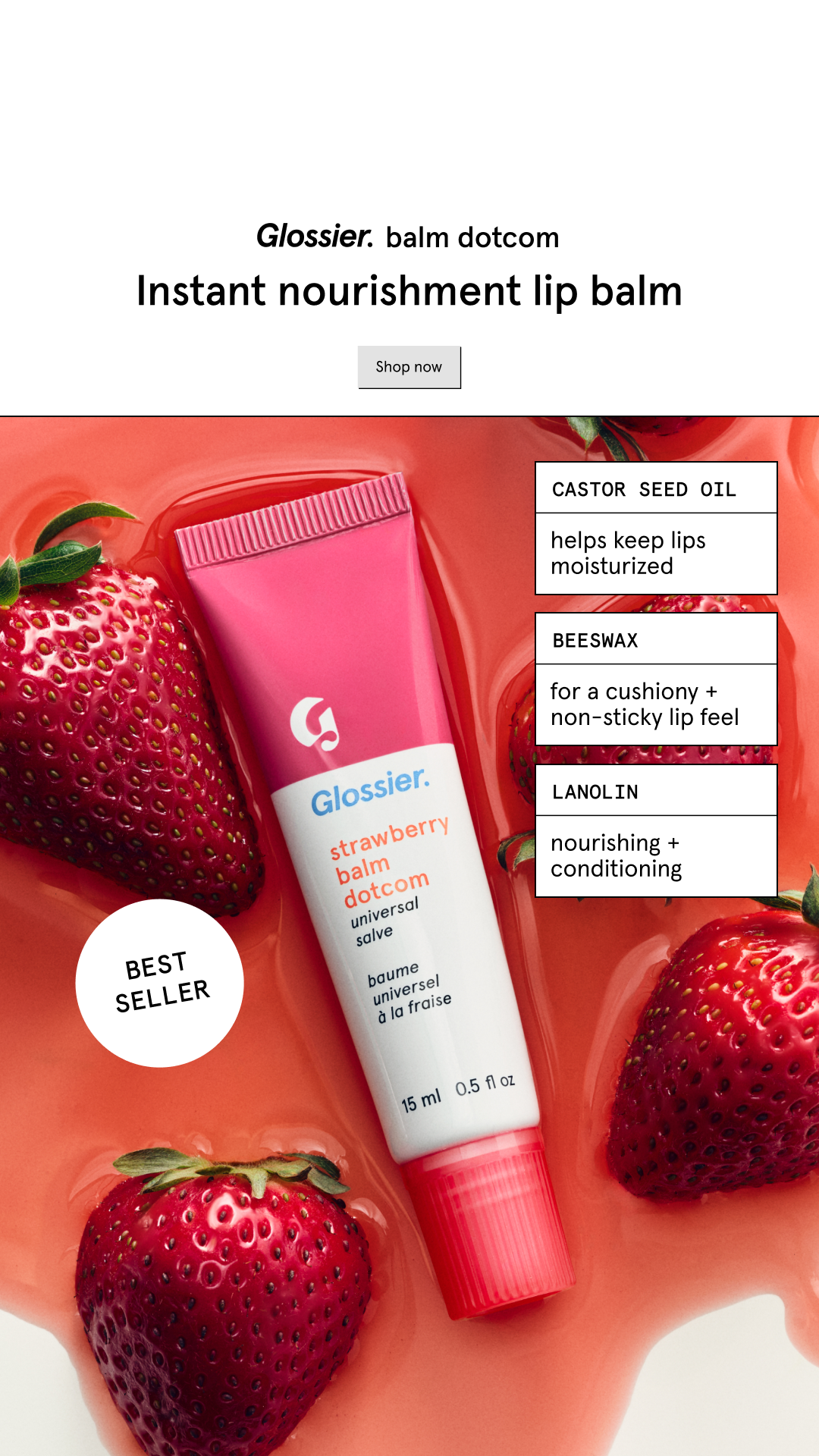 Glossier Facebook ad