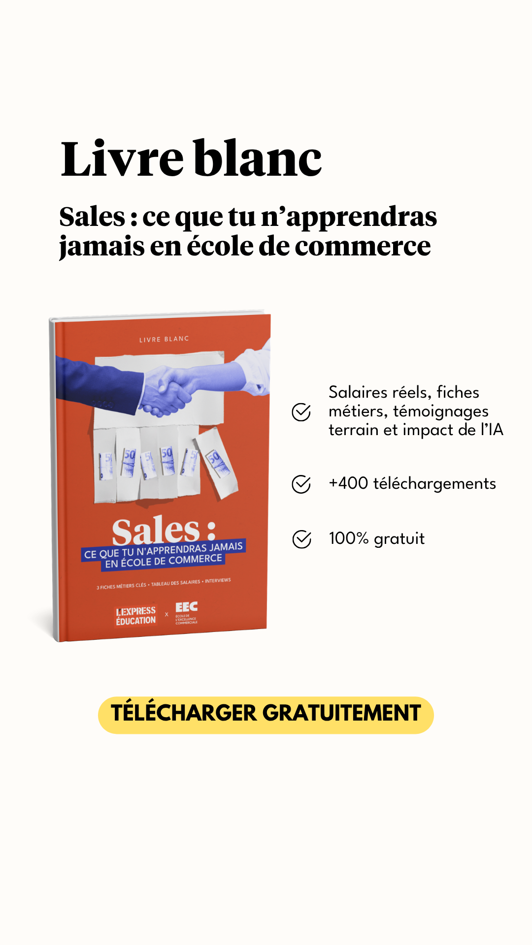 L'Express Éducation Facebook ad
