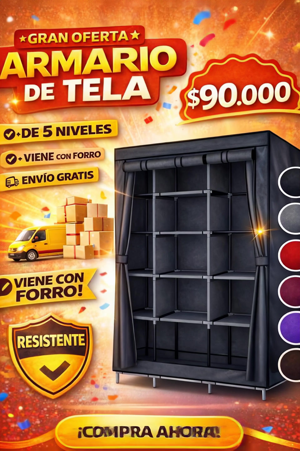 E-commerce Store Facebook ad: Chatea con nosotros