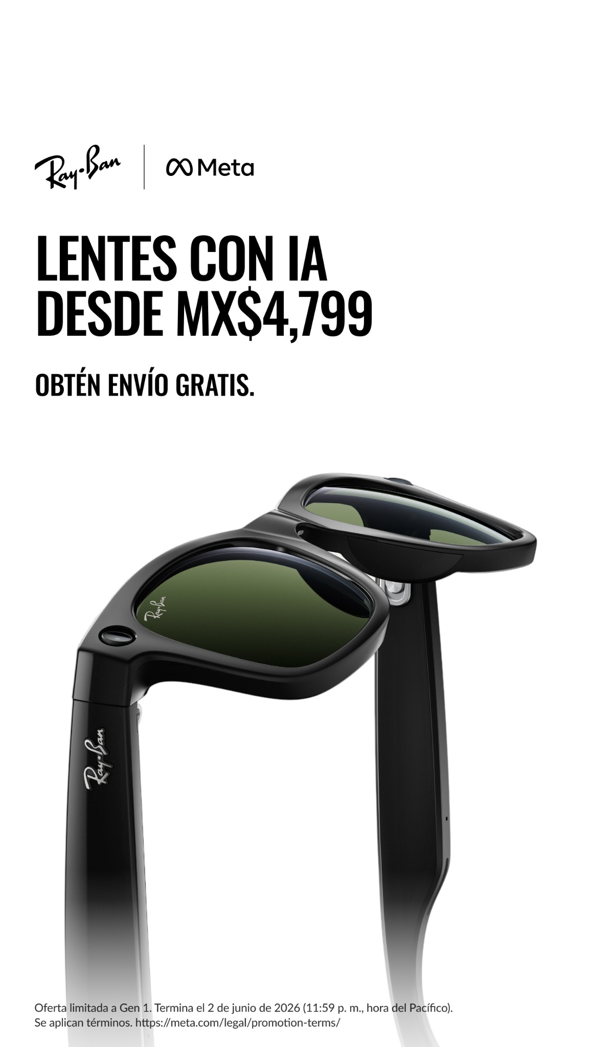 Ray-Ban Meta Facebook ad