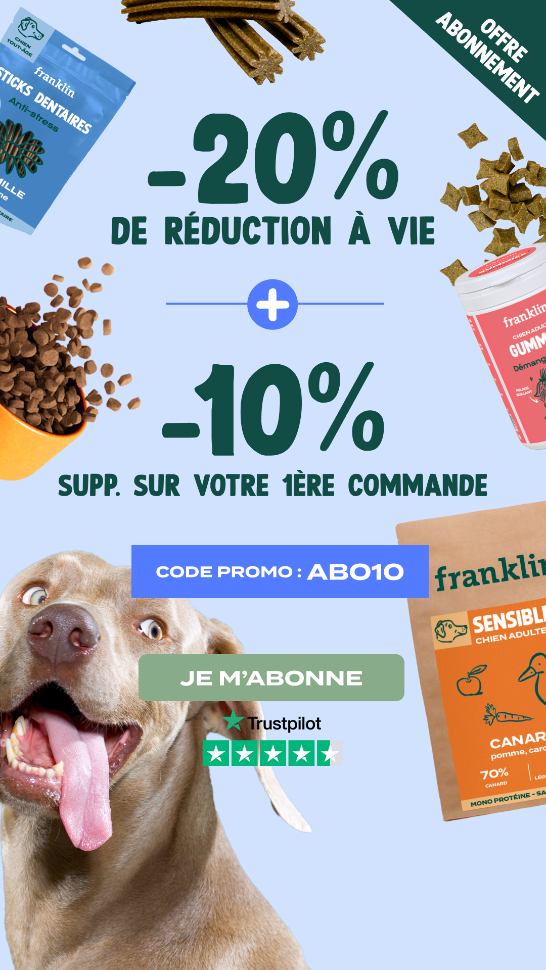 Franklin Pet Food Facebook ad