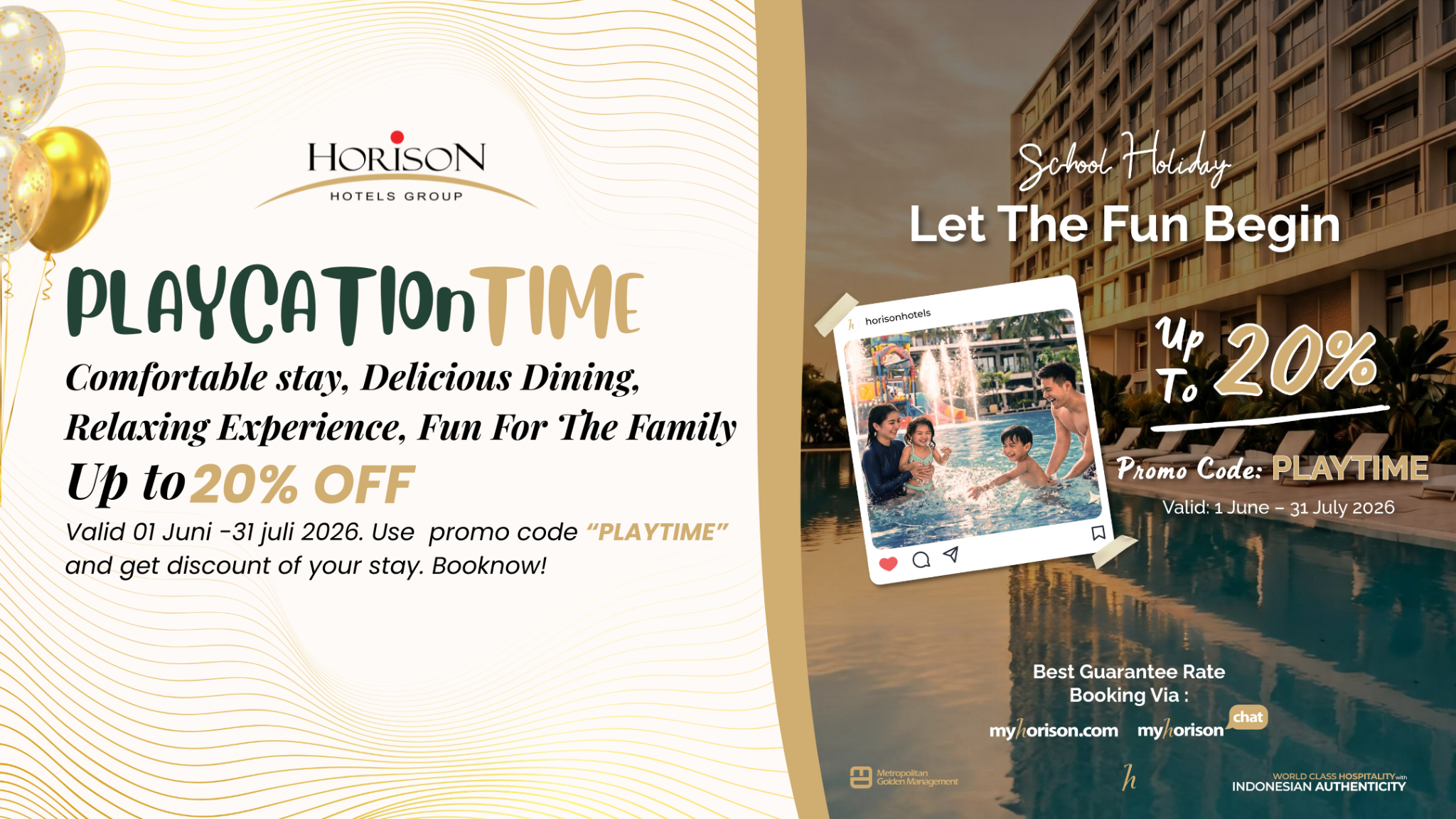 Horison Hotels Facebook ad from Jul 8, 2026