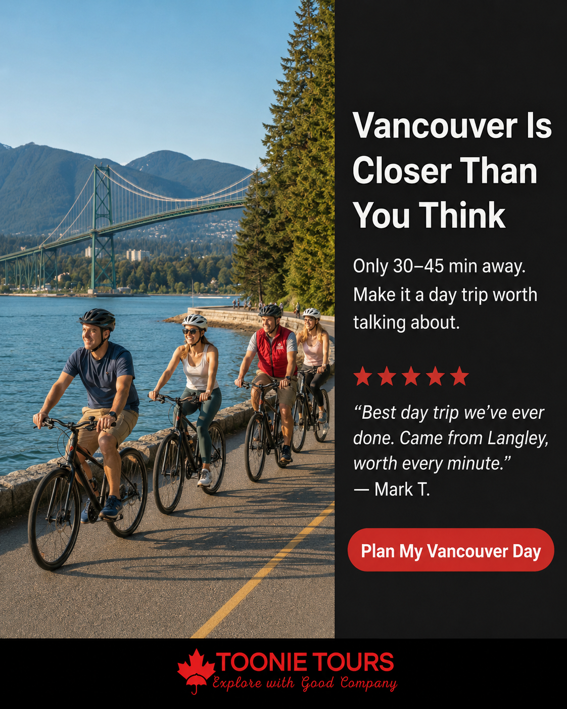 Toonie Tours Facebook ad