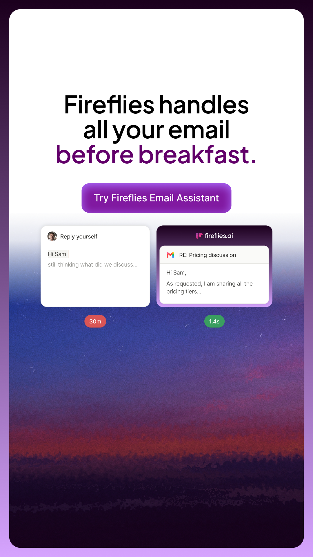 Fireflies.ai Facebook ad