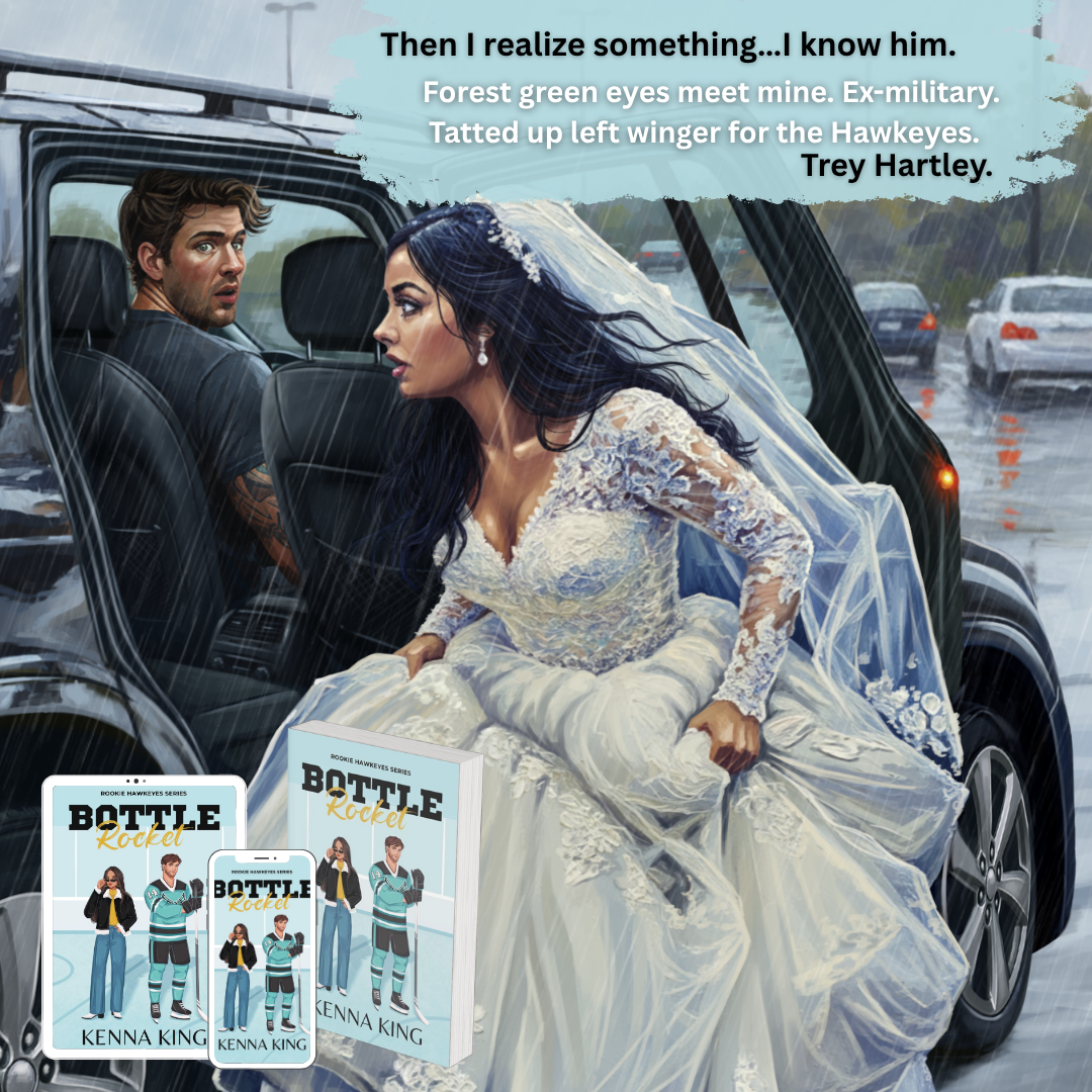 Kenna King Author Page Facebook ad: She Ran From Her Wedding Into His Arms