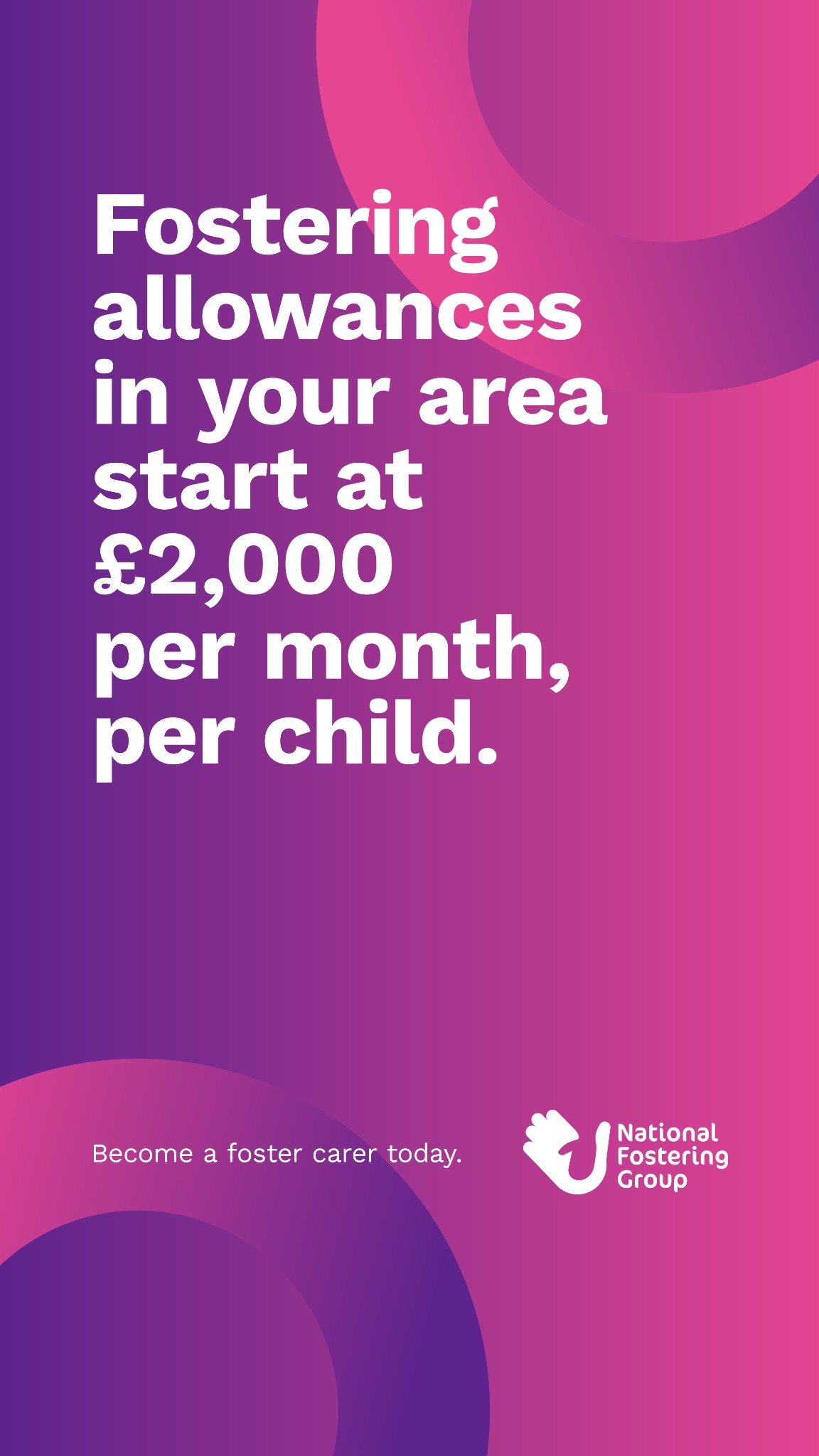 National Fostering Group Facebook ad